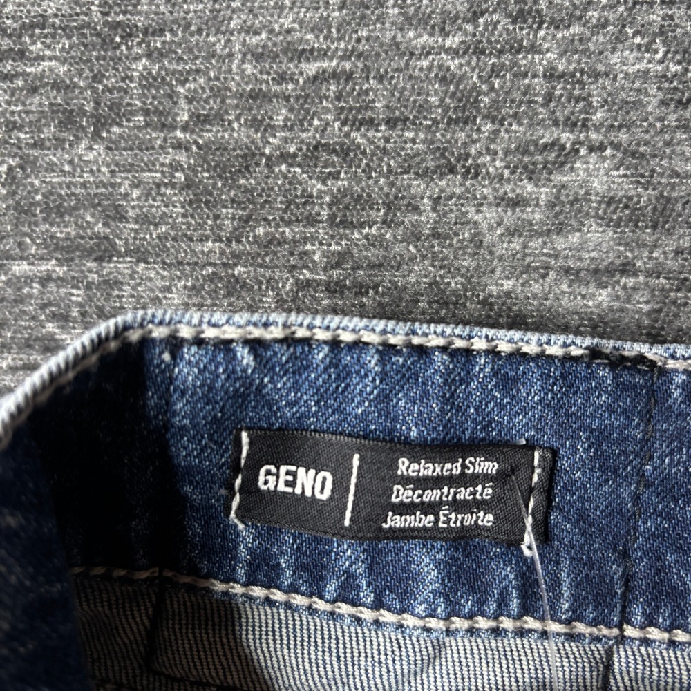 Y2K True Religion Geno Relaxed Slim Denim Shorts Mens 34 Blue Acid Wash Raw Hem - Picture 9 of 10